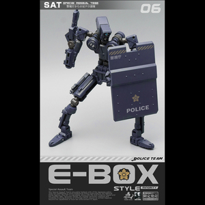 品切 おもちゃ  変形 ロボット E-BOX SAT-06 特殊急襲部隊 5色