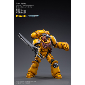 JOYTOY 暗源 1/18 JT2542 Space Marines Imperial Fists Intercessors Brother Sergeant Sevito