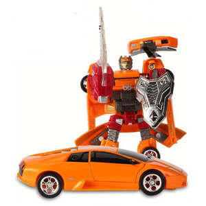 おもちゃ 変形ロボット HAPPYWELL 1:32 150mm オレンジ